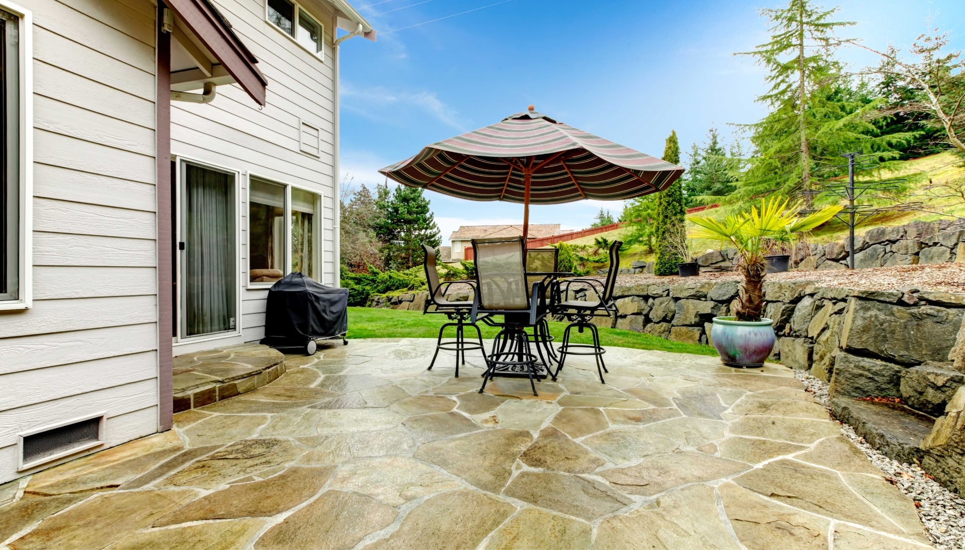 Beautifully Textured and Patterned Concrete Patios in Livermore, California area!